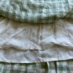 Princess Polly Gingham Pleated Checkered Mini Skirt in Sage Green/White - Size 2 Photo 8