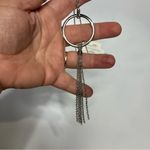Banana Republic  factory long silver tassel‎ necklace new with tags women’s Photo 1