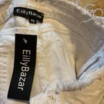 Festival micro mini lace up zip side distressed jorts white nwt White Size XS Photo 1