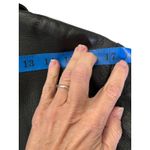 Quiet Luxury Lightweight Leather Trench Coat Black Long Women's L (A6) Minimal Size undefined Photo 10