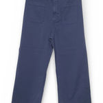 LC Lauren Conrad Lauren Conrad Pants Women 10 Super Hise-Rise Wide Leg Crop Blue Boho Cottagecore Photo 0