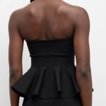 Charlotte Russe Black Strapless Peplum Top Photo 6