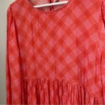 BP  Dress Pink Plaid Ian Long Sleeve Casual Neutral Photo 5