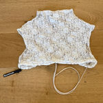 Buci Buci Buci Crop Top Lace Turtle Neck Size L White Size L Photo 0