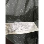 ZARA NWT  Black Sheer Burnout Dot Ruffle Mock Neck Long Sleeve Blouse Top Size S Photo 6