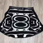 OHLIN/D Women's Black/White Alpaca Fleece Mosaic Knit Mini Skirt w/ Pockets sz L Size L Photo 1