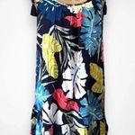 Blue Island Women's Navy Blue Hawaiian Print Dress Size Small | EUC Photo 0