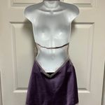 Victoria's Secret Victoria’s Secret Y2K Coquette Purple Satin Lace Halter Nightie Photo 7