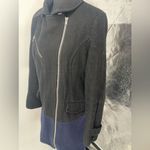 Mossino‎ pea coat blue and black womans size medium Photo 4
