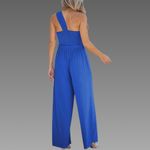 *NWT* Small royal blue one shoulder romper Photo 1