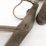 Kate Spade Paulette Bow Heels Size 11 Suede Block Tan Girly Ankle Strap Photo 6