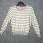 C&C California  Woman Size Medium 100% cashmere striped crewneck‎ sweater Photo 0