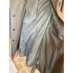 Merona  Wool Wrap Coat Belt Gray Wide Collar S Parisian Scandi Preppy Old Money Photo 7