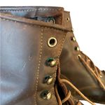 Durango Vintage  Brown Leather Lace-Up Boots Western Silversmith Photo 2