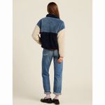 Trovata Birds of Paradis Casey Bluestone Sherpa Pullover Fleece Sweatshirt Blue Size M Photo 2