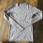 Lululemon Seamless Long Sleeve Swiftly Active Top Light Lavender Thumbholes Photo 0