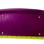 Salvatore Ferragamo GANCINI Magenta Leather Betulla Shoulder Bag w/ Side Pockets Photo 6