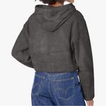 UGG  Women's Myley Sherpa Hoodie color Gray Sz Large Photo 1