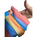 Cato  Wide Leg Palazzo Pants 18/20W Plus Size Colorful Striped Elastic‎ Waist Photo 1