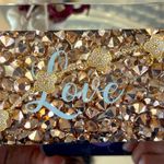 4 K filled Gold Flower Clover Love Bracelet Photo 0