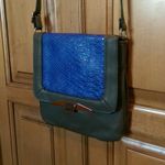 Cosmopolitan  Shoulder Bag / Purse - Dark Grey and Blue Photo 0