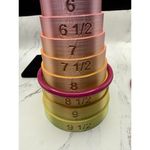 80s Fabulous Fuchsia 8” Hoop Bracelets Double the Fun Pink Photo 3