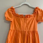 BCBGeneration Orange Off the Shoulder A-line Dress Size Large Photo 5