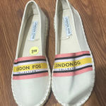 London Fog  Women's Cream and Pink Espadrilles ( Brand New). Photo 0