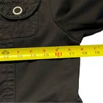 Live a Little Womens Black Military Jacket Size MP Utility Steampunk Y2K Photo 4