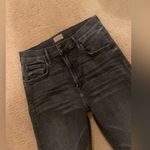 MOTHER The Insider Crop Step Fray Jeans up in smoke dark fall denim classic Black Size 29 Photo 8