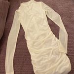 Tiger Mist  White Mesh Mini Dress Photo 1