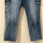 NWT Kancan Avery Straight Leg High Rise Cargo Jeans Dark Wash Size 29 Photo 3