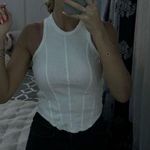White Sleeveless Top Photo 0