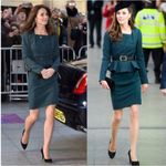 LK Bennett CAMEL brown CAP SLEEVE PENCIL Davina sheath luxury DRESS US size 6 Photo 3