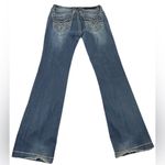 Rock Revival • Scarlett Wide Leg Jeans Size 31 Fleur De Lis Lily Rhinestones Photo 1
