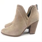 Vince Camuto Fileana 11 Tan Suede Leather Heeled Boots Booties Sexy Photo 0