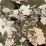 Chico's Chico’s Camouflage Camo Embroidered Long Sleeve Button Down Shirt Blouse Top Photo 8