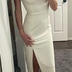 Halston Heritage Halston Herritage Off-White Sleeveless Dress Photo 2