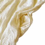 Old Navy  cream eyelet lace smocked neckline short sleeve shift dress Photo 4