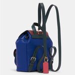 Coach NWOT Pennie Backpack 22” Colorblock Sport Blue Multi Photo 1