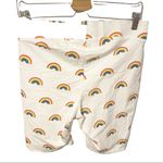 Torrid  White Rainbow 1X Plus Size Celebrate Love Print Bike Short Photo 4