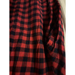 The American Dream Red And Navy Plaid Button Up Slim Fit Women's Shirt Size XL Photo 11