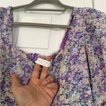 ASTR  The Label Lavender Floral Ruffle Midi Dress Photo 4