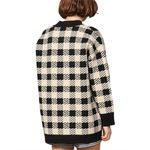 Sandro ππ Jisou Oversized Checked Knitted Cardigan ~ Beige Photo 3