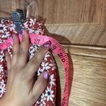 Madewell women’s orange and White Mini Pencil Skirt size L Photo 3