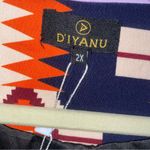 NEW D'Iyanu African Tribal Print Stretch Blazer Women 2X Art to Wear Maximalist Orange Photo 3