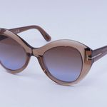 Tom Ford  SUNGLASSES FT1084 48F Transparent Dark Brown / Brown Gradient Photo 4
