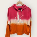 Calvin Klein  Medium Pink Orange Long Sleeve Hoodie Photo 0