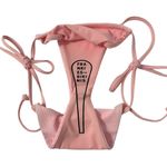 frankie's bikinis Frankie’s Bikini NWOT Sequoia Bikini Bottom in Rose Water Pink Size XL Photo 3