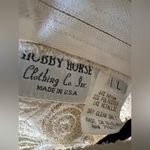 Vintage Hobby Horse Women’s Sheer Appliqué top size Large Scalloped Made In USA Photo 2